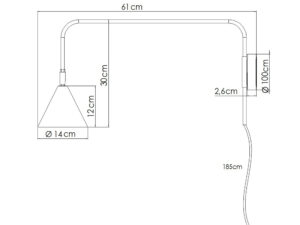 miniaturka Kinkiet NOREN biały minimalistyczny