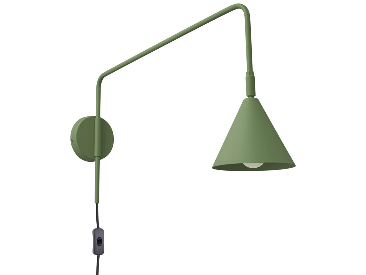 Kinkiet NOREN zielona oliwka skandynawski