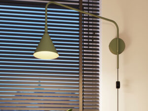 miniaturka Kinkiet NOREN zielona oliwka skandynawski