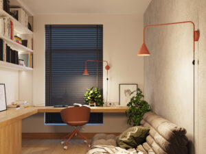 miniaturka Kinkiet NOREN ochra czerwona designerski