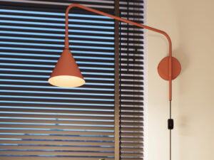 miniaturka Kinkiet NOREN ochra czerwona designerski