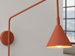 miniaturka Kinkiet NOREN ochra czerwona designerski