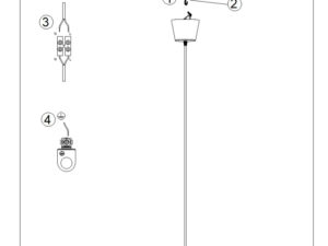 miniaturka Lampa wisząca BIRNO biała elegancka