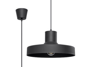 miniaturka Lampa wisząca BIRNO czarna loftowa