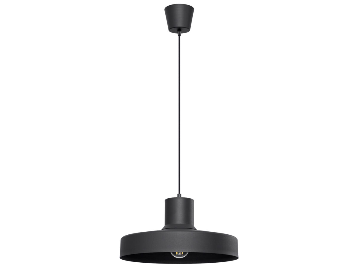 Lampa wisząca BIRNO czarna loftowa