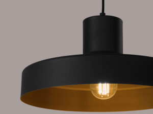 miniaturka Lampa wisząca BIRNO czarna loftowa