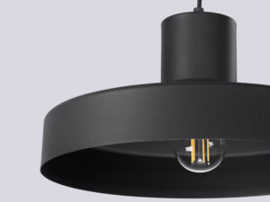 miniaturka Lampa wisząca BIRNO czarna loftowa