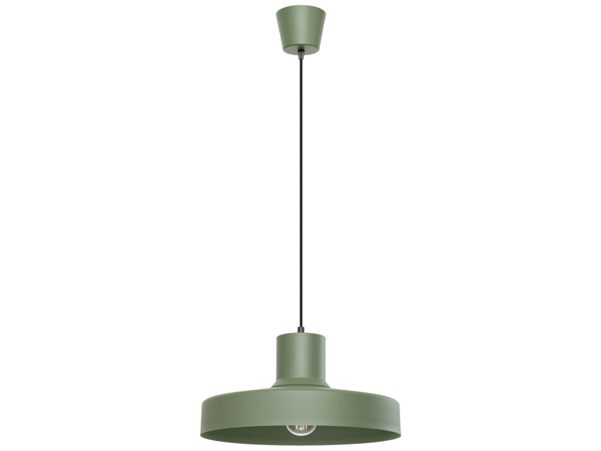 Lampa wisząca BIRNO zielona oliwka skandynawska