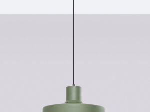 miniaturka Lampa wisząca BIRNO zielona oliwka skandynawska