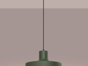 miniaturka Lampa wisząca BIRNO zielona oliwka skandynawska