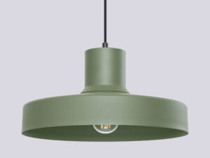 miniaturka Lampa wisząca BIRNO zielona oliwka skandynawska