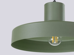 miniaturka Lampa wisząca BIRNO zielona oliwka skandynawska