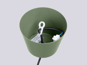 miniaturka Lampa wisząca BIRNO zielona oliwka skandynawska