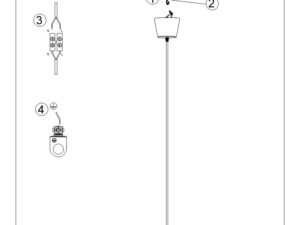 miniaturka Lampa wisząca BIRNO ochra czerwona designerska