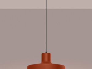 miniaturka Lampa wisząca BIRNO ochra czerwona designerska