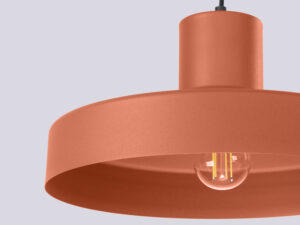 miniaturka Lampa wisząca BIRNO ochra czerwona designerska