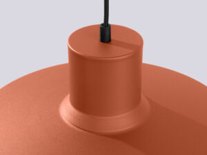 miniaturka Lampa wisząca BIRNO ochra czerwona designerska