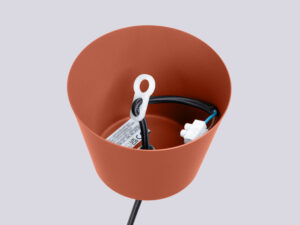 miniaturka Lampa wisząca BIRNO ochra czerwona designerska