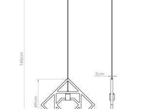 miniaturka Lampa wisząca CARRA nowoczesna