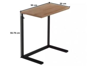 miniaturka Stolik pomocniczy regulowany drewniano-metalowy Metron