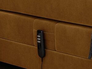 miniaturka Łóżko nowoczesne ozdobne przeszycia LED Lettera