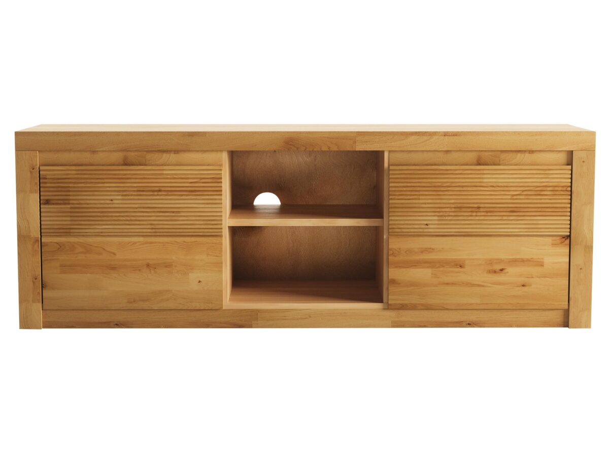 Szafka RTV dębowa ryflowana Castoro 41