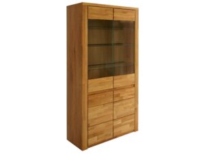 Witryna dębowa ryflowana wysoka przeszklona Castoro 72