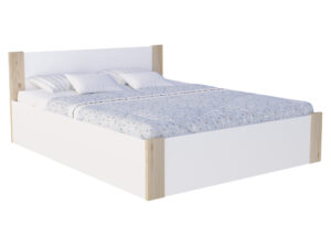 Łóżko z pojemnikiem do sypialni w stylu skandynawskim Corner