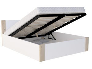 miniaturka Łóżko z pojemnikiem do sypialni w stylu skandynawskim Corner