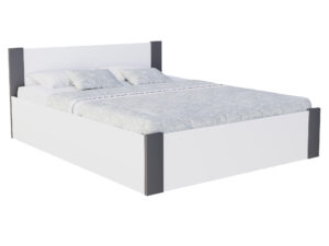 miniaturka Łóżko z pojemnikiem do sypialni w stylu skandynawskim Corner