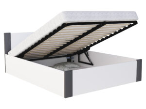 miniaturka Łóżko z pojemnikiem do sypialni w stylu skandynawskim Corner