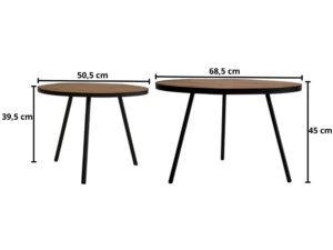 miniaturka Zestaw wysokich stolików kawowych Artisan 01