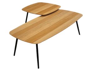 Zestaw stolików dębowych nowoczesnych Linaro 10