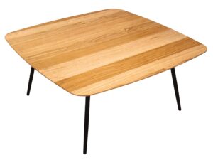 miniaturka Stolik dębowy geometryczny frezowany blat Linaro 04