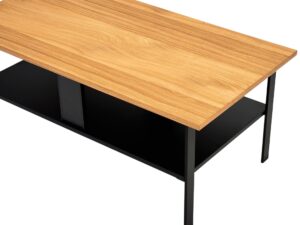 miniaturka Stolik kawowy dąb metalowa rama Taverno