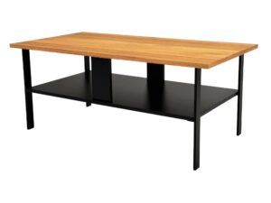 miniaturka Stolik kawowy dąb metalowa rama Taverno