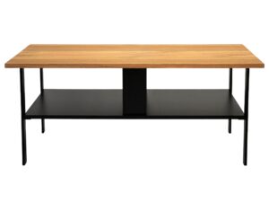 Stolik kawowy dąb metalowa rama Taverno