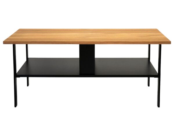 Stolik kawowy dąb metalowa rama Taverno