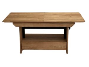 Stolik dębowy regulowana wysokość szuflada Artisan 04