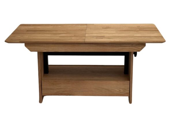 Stolik dębowy regulowana wysokość szuflada Artisan 04