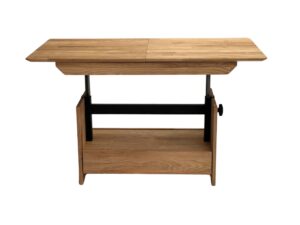 miniaturka Stolik dębowy regulowana wysokość szuflada Artisan 04