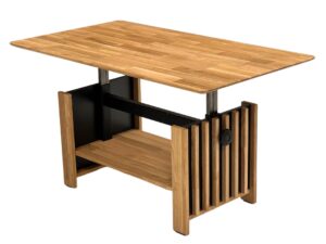 miniaturka Stolik dębowy podnoszony z lamelami Taverno