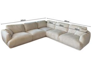 miniaturka Kanapa Nowoczesna Sprężyny Faliste Wolnostojąca Lazza