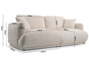 miniaturka Sofa Nowoczesna Sprężyny Faliste Lazza Sofa