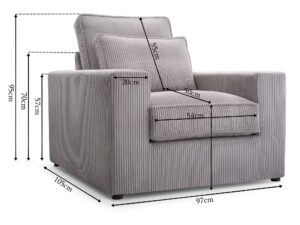 miniaturka Fotel Nowoczesny Sprężyny Faliste Wolnostojący Vera