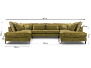 miniaturka Kanapa Loftowa Sprężyny Faliste Velluto