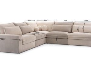 miniaturka Kanapa Nowoczesna Sprężyny Faliste Whisko