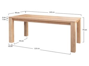 miniaturka Stół 90 cm skandynawski drewniany Gaia