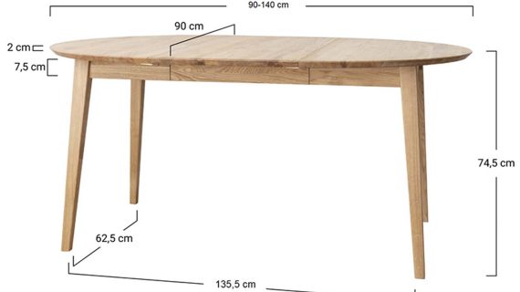 miniaturka Rozkładany stół 140 cm klasyczny Basic