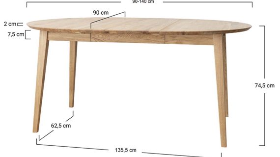 miniaturka Klasyczny rozkładany stół 140 cm Basic
